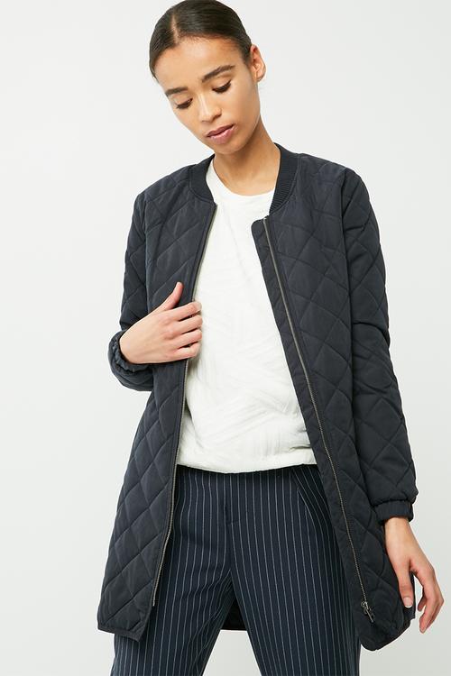 New treasure quilted long jacket
