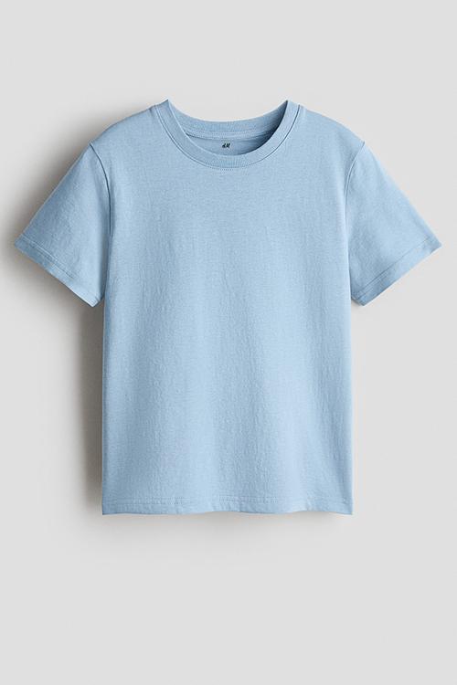 Cotton t-shirt - light dusty blue