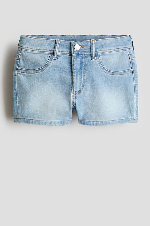 Denim shorts - light denim blue