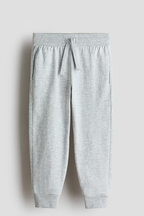 Jersey joggers - light grey marl