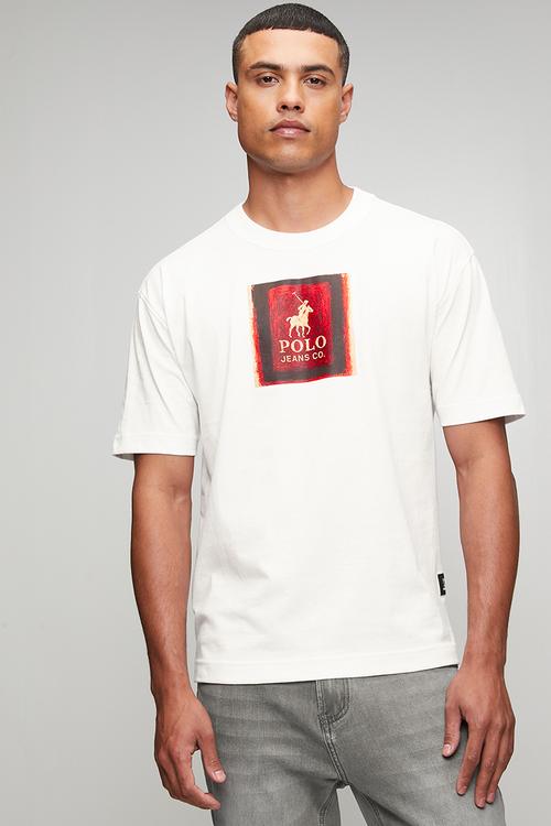 MENS PJC PAINT BRUSH GRAPHIC TEE - White