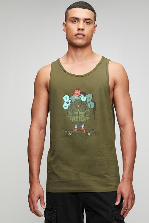 Dv ghetto bird vest - olive
