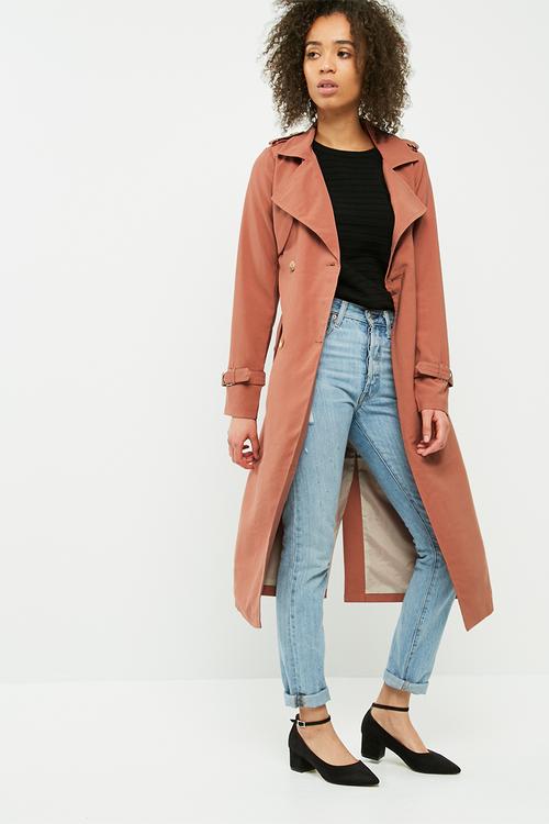 Pippa long trench coat