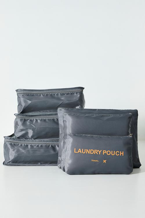 Travel packing organiser set - dark grey