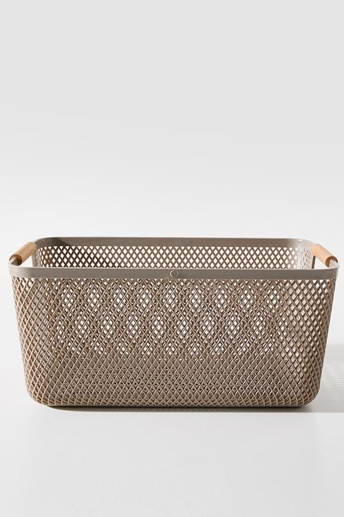 Multi Bathroom Caddy with suction - brown