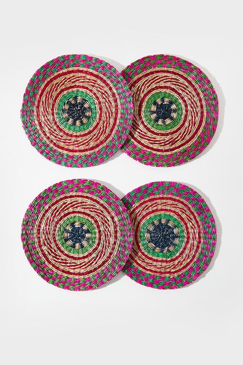 Multi Placemat Set 4 - Pink