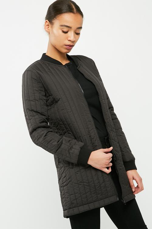 Hollie quilted long jacket