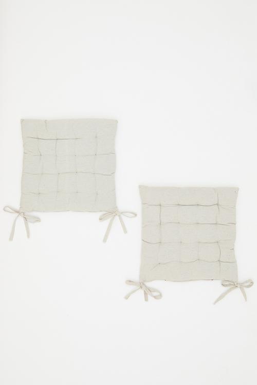Seat pad set of 2 - Ivory