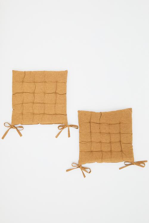 Seat pad set of 2 - Rust