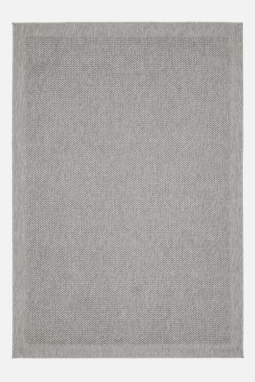 Koa Plain Weave Rug - Light Grey 