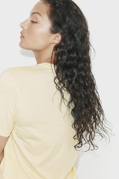 Cotton T-shirt - light yellow