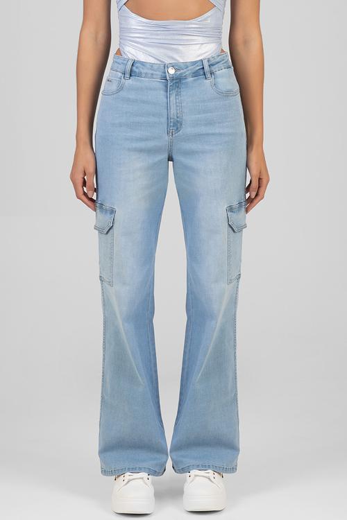 Colleen Wide Leg Jeans - Light Vintage