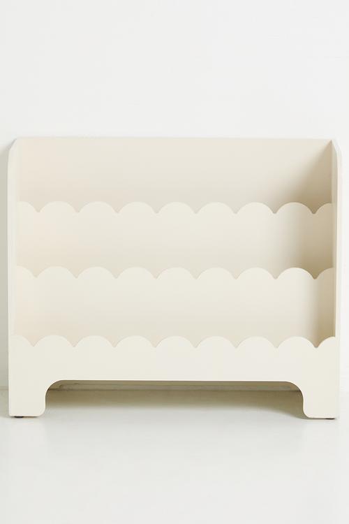 Seaside Scallop Bookshelf - Milk