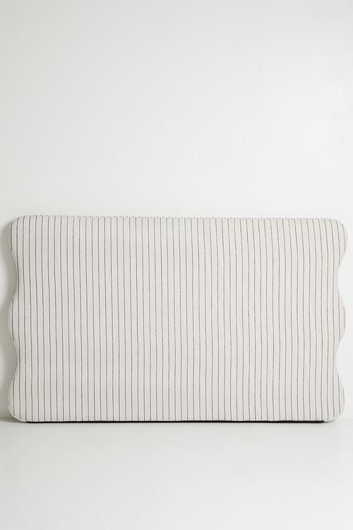 Amara Headboard - Charcoal Stripe
