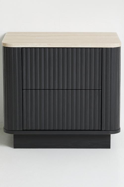 Maru Bedside Table - Black