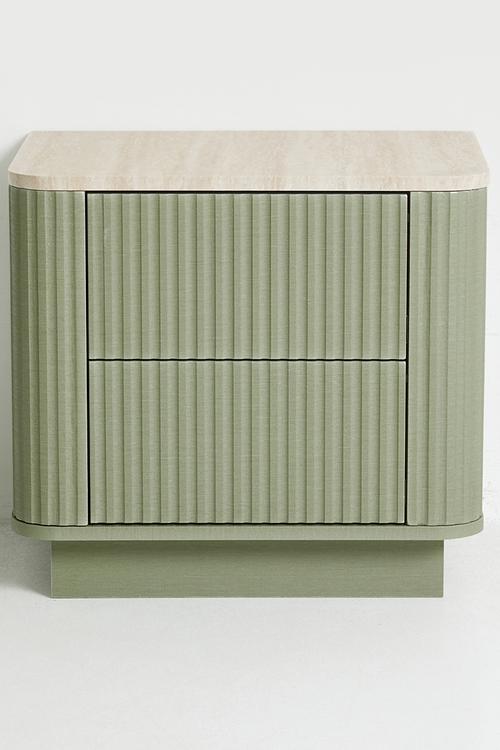 Maru Bedside Table - Olive