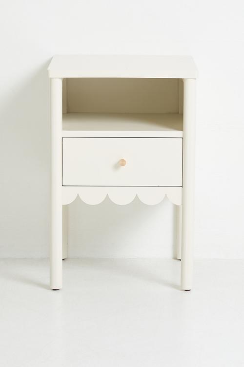 Fairytale Frill Bedisde Table - Milk