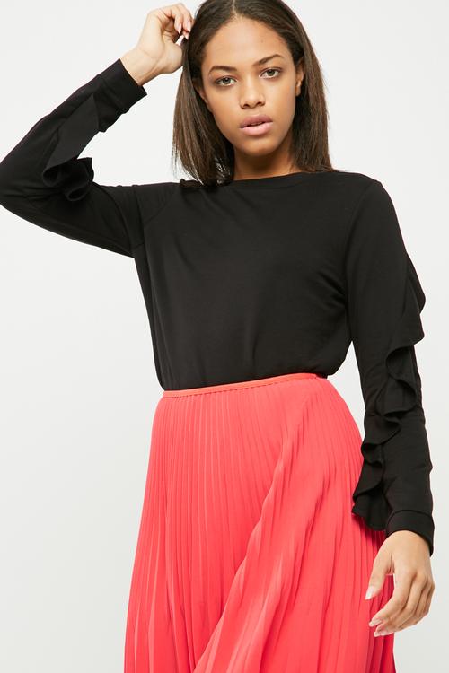Frilly frill sweat