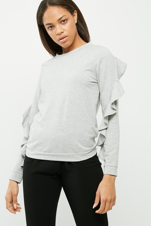 Frilly frill sweat