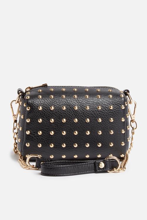 Mini stud cross body camera bag