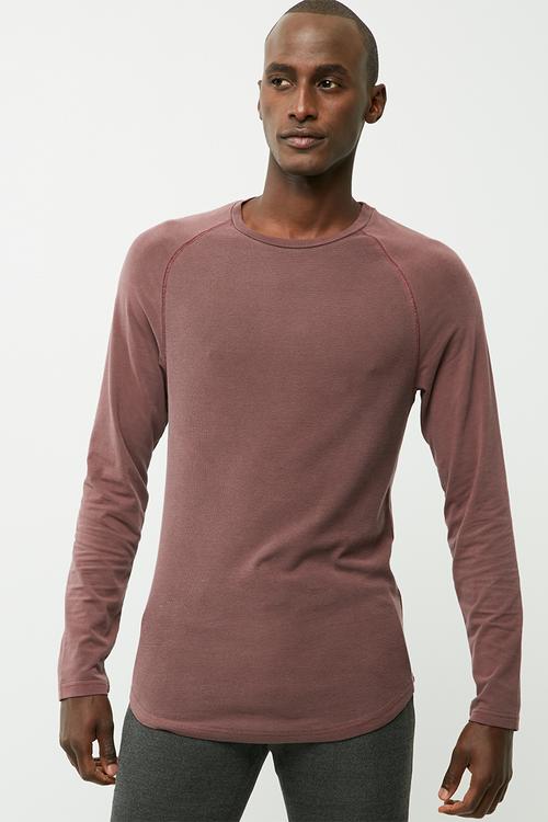 Waffle raglan tee