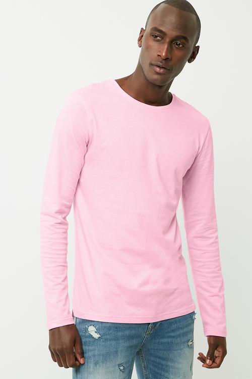 Basic tail crew neck tee