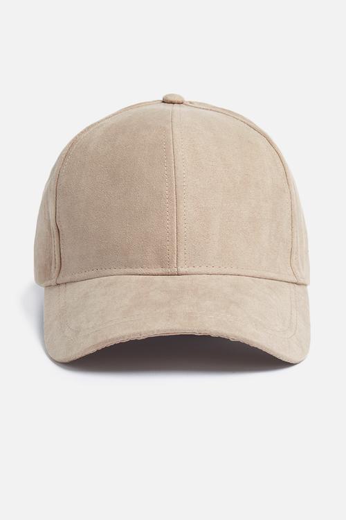 Faux suede cap exp