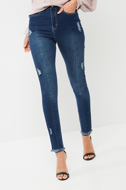 Sinner high waisted ripped skinny jeans