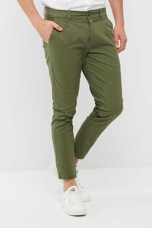 Hale cropped twill trouser