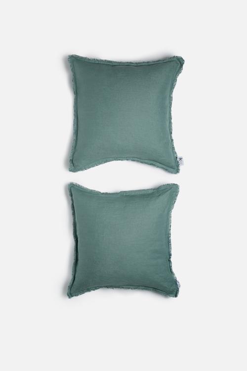 Linen cushion cover set