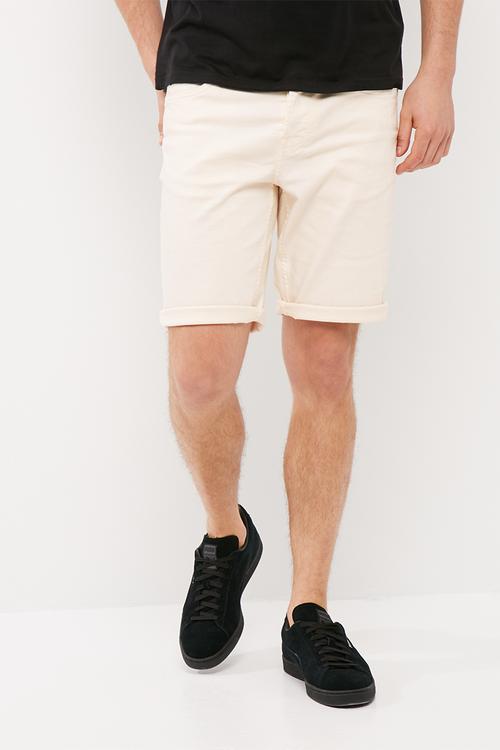 Loom denim shorts