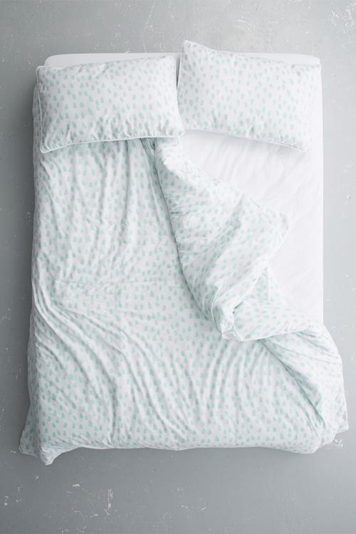 Raindrops printed duvet set