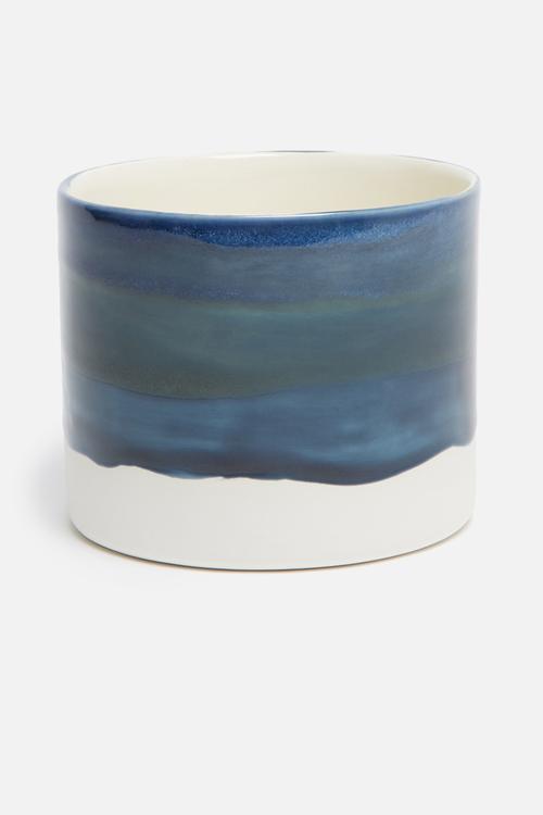 Azure small round vase