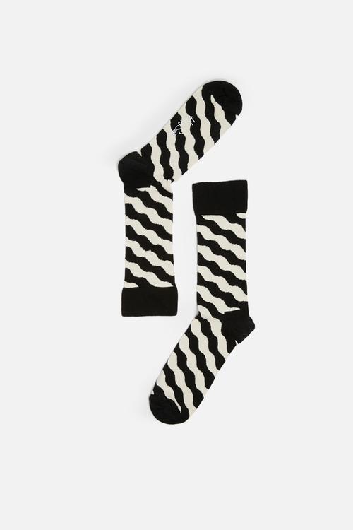 Wavy polka sock