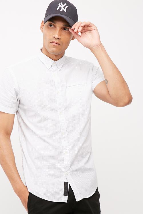 Mini print ss shirt