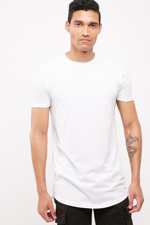 Basic curved hem tee