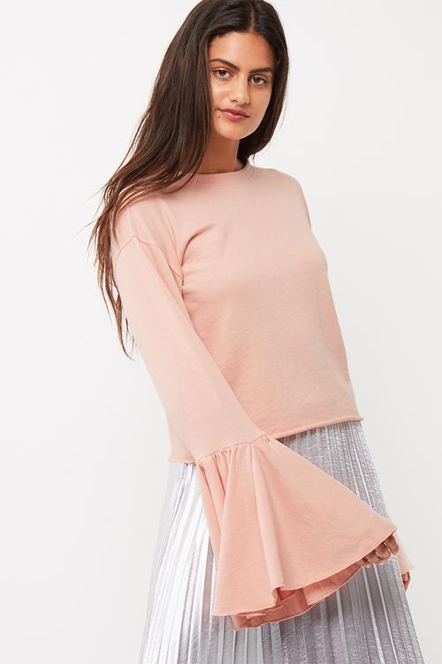 Flute cuff sleeve sweat