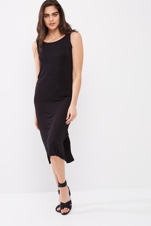 Low back midi dress