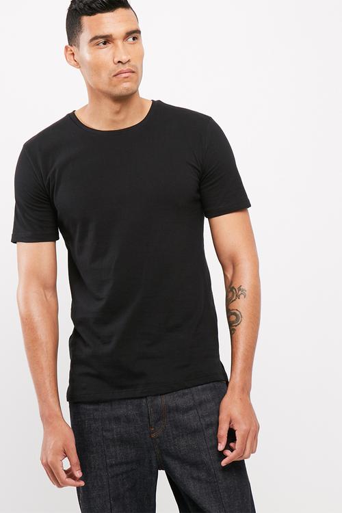 Basic tail crew neck tee