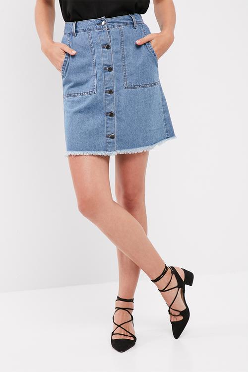 Sugar a-line denim skirt
