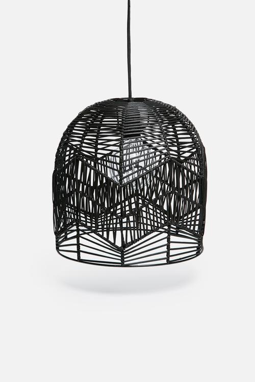 Rattan basket lace pendant