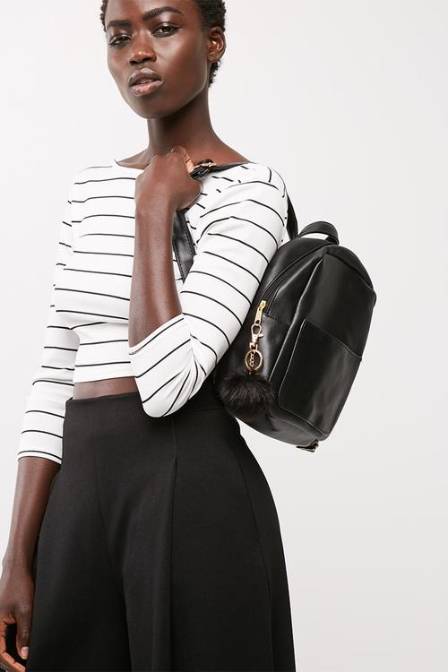 Round PU backpack