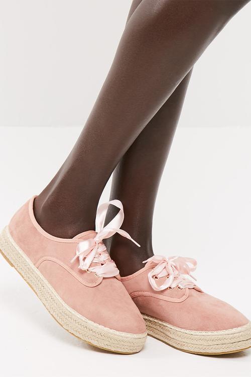 Lace up espadrille