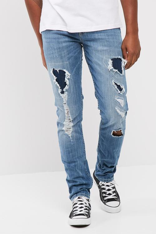 Slim tapered denim