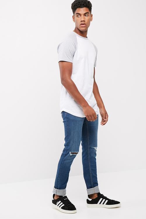 Skinny fit release hem