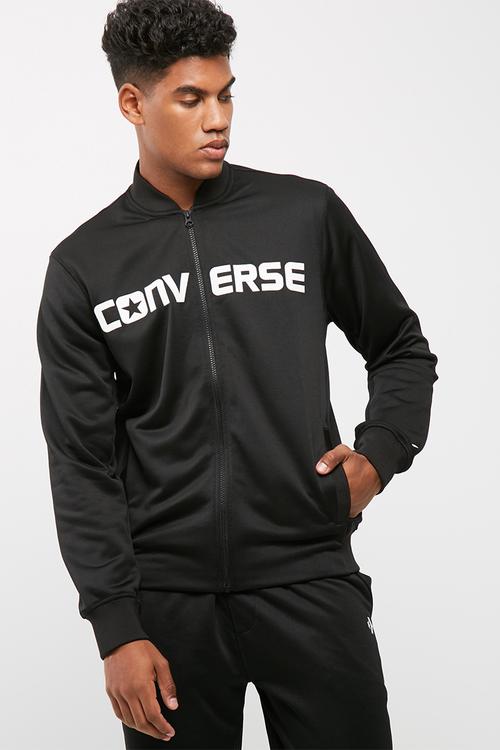 Hybrid knit bomber