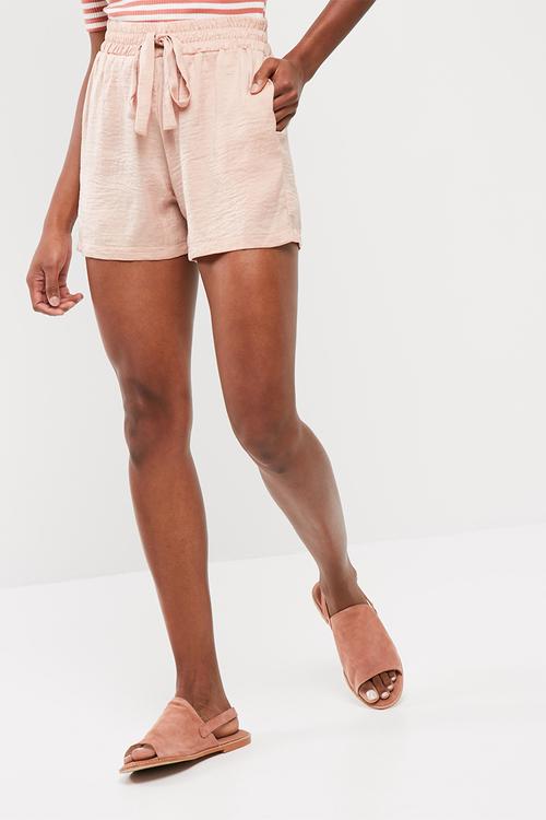 Drawcord relaxed shorts