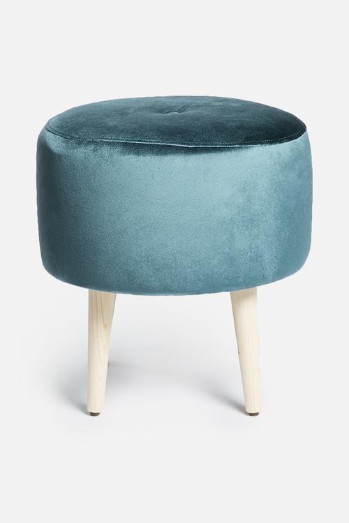 Azure ottoman