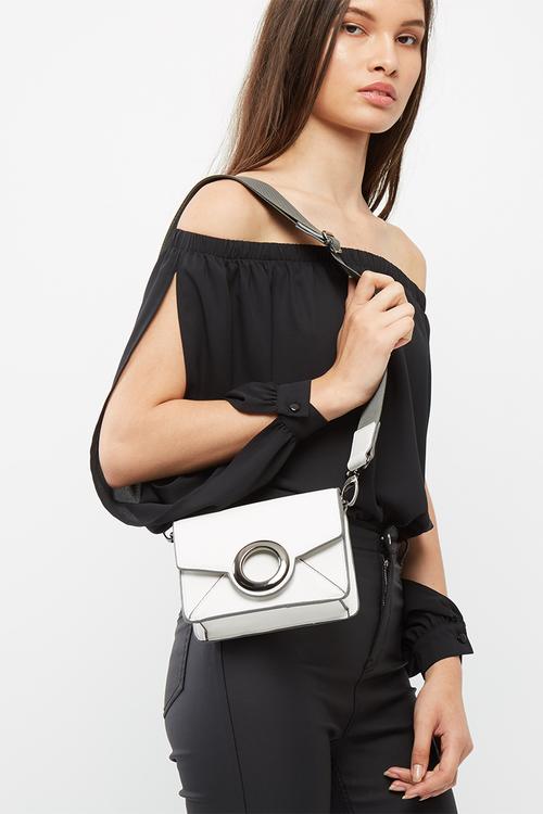 Eyelet detail cross body bag