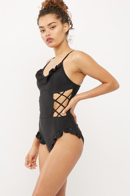 Ruffle swimsuit